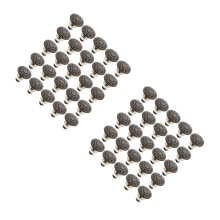 40Pièces Accessoires Jeans Boucles Métalliques Marron Pour Vêtements