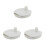 3Pcs White Leakproof Breastfeeding Pump Covers for Mom Hands-Free Use 1
