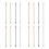 16Pcs Multi Color Stainless Steel Rectangular Drink Stirring Paddles 1