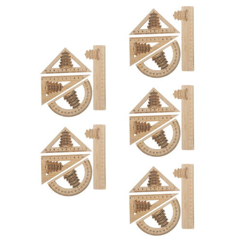 20Pièces Règles De Mesure Bambou Multifonction