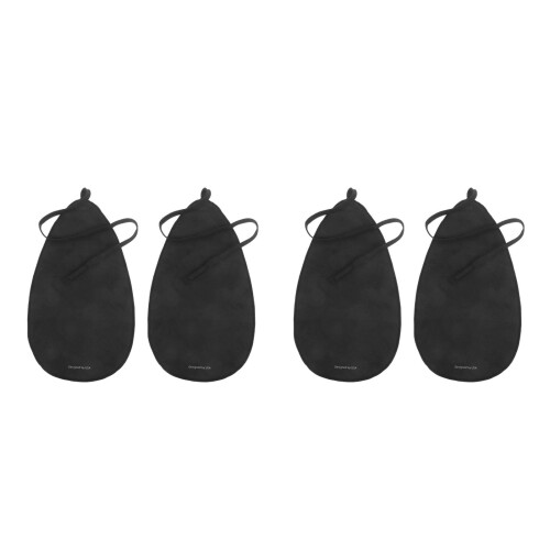 4Pcs Sax Flute Cleaning Cloth Durable Soft Cloth Multi-Instrument Care
