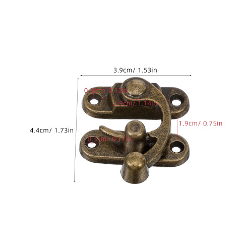 4Pièces Métal Bronze Ancien Pour , Mini 1