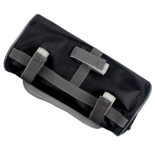 2Pcs Spacious Black PU Motorcycle Tool Bags Easy Installation