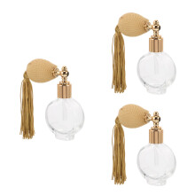 3Pièces Mini Flacons Rechargeables Décoratifs En Verre Coloré