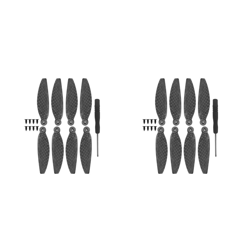 2Sets Carbon Fiber Propeller For Mini 2 Uav Drone Durable Black 3703116077856