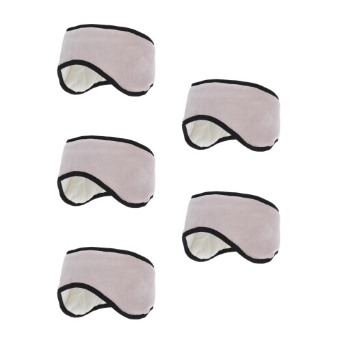 5Pcs Adjustable Grey Sleeping Earmuffs Comfortable Winter Ear Warmers