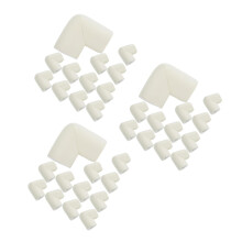 36Pcs White Foam U-Shaped Corner Protectors for Furniture Safety