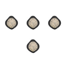 4Pcs Metal Car Dashboard Clocks Glow-in-The-Dark Clocks