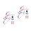 2Sets Manual Pink for Kids Durable Plastic Summer Toy 1