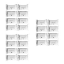 60Pcs Individual Pack Compressed White Cotton Towels for Outdoor Use