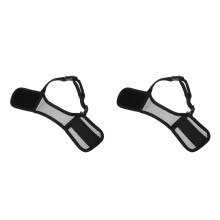 2Pcs Black PVC Mesh Dog Muzzle for Anti-Bite and Chewing Protection