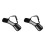 2Pcs Black PVC Mesh Dog Muzzle for Anti-Bite and Chewing Protection 1