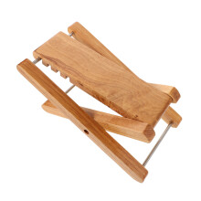 2Pcs Portable Wooden Guitar Foot Stool Adjustable Ergonomic Khaki