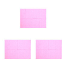 3Pcs Pink Oral Bibs Waterproof Paper with Polyethylene Backing