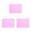 3Pcs Pink Oral Bibs Waterproof Paper with Polyethylene Backing 1