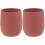 2Pièces Réutilisable Silicone Bébé Rouge Température 4