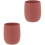 2Pièces Réutilisable Silicone Bébé Rouge Température 5