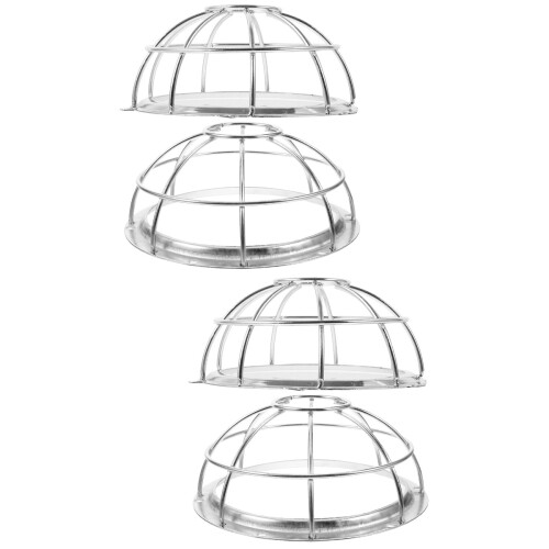 4Pcs Lightweight Fire Sprinkler Guard Cover Plate Durable Aluminum