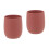 2Pièces Réutilisable Silicone Bébé Rouge Température 6