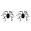 2Pcs Black Halloween Spider Backpack Costume for Party Cosplay 1
