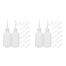 30Pcs White Plastic Precision Applicator Bottles for Pottery Glaze Art