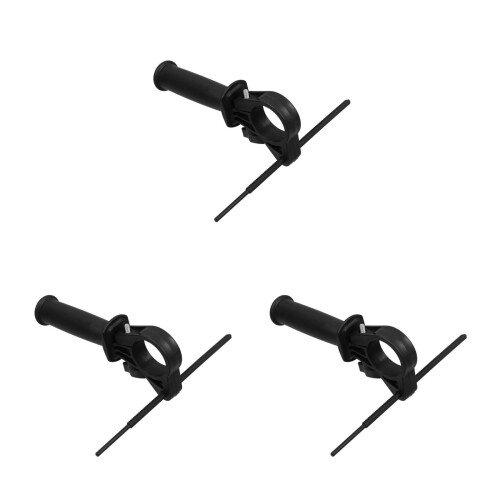 3Pcs Easy-Install Replaceable Grip Tool for Electric Hammer Black
