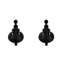 2Pièces Support Ventilateur Ventouse Noire Ajustable
