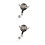 2Pcs Wing Shaped Id Badge Reels Retractable Clip Multi Color 5