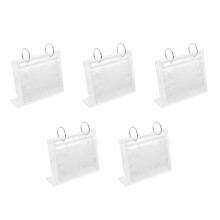 5Pcs Acrylic Photo Storage Album Desk Frame Mini Display Book Holder