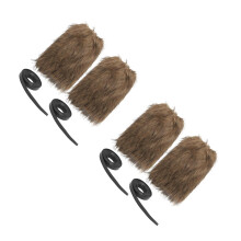 4Pièces Guêtres Furry Style Viking Pour Cosplay Unisexe