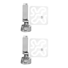2Sets Multi-Color Stainless Steel Acrylic Presser Feet for DIY Sewing