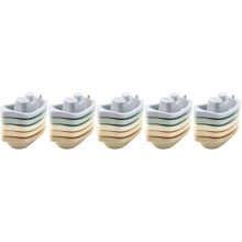 5Sets Bright Plastic Baby Bath Stackable Cups Educational Toddler Toys