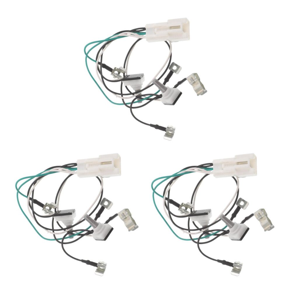 3Pcs Car Dashboard Wire Harness Abs+Copper Multi-Color For Light 3703116065266