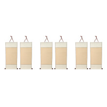 6Pcs Smooth Writing Blank Hanging Scrolls for Bedroom Wall Decoration