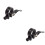 2Pièces Collier De Fixie Route Noir Serrage Rapide 6