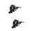 2Pièces Collier De Fixie Route Noir Serrage Rapide 7