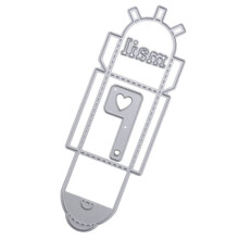 3Pcs Durable Silver Cutting Dies Metal Mailbox for Craft and Embossing
