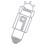 3Pcs Durable Silver Cutting Dies Metal Mailbox for Craft and Embossing 1