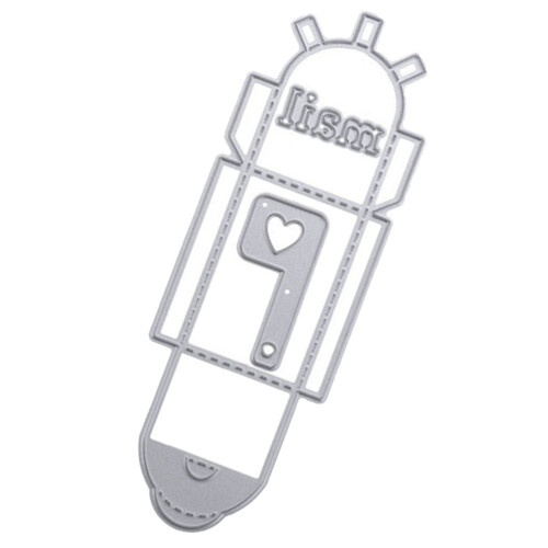 3Pcs Durable Silver Cutting Dies Metal Mailbox for Craft and Embossing