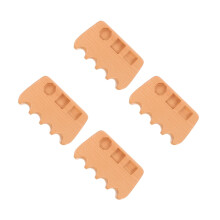 4Pcs Stable Wooden Pool Cue Rest Rack Beige for Home Use