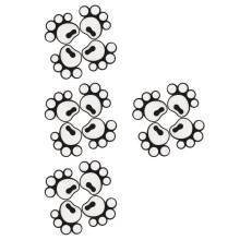 16Pcs White Silicone Ski Anti-Slip Pads Snowboard Decorative Stickers