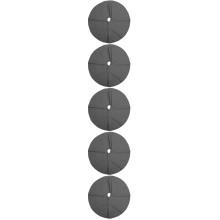 5Pcs Outdoor Grey Oxford Fabric Round Umbrella Stand Base Protectors