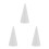 3Pièces Cônes En Polystyrène Blanc Pour Modelage Et Décors Gâteaux 1