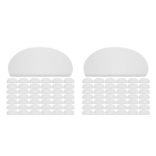 100Pcs White PVC Hairdressing Facial Shield Comfortable Eye Covers