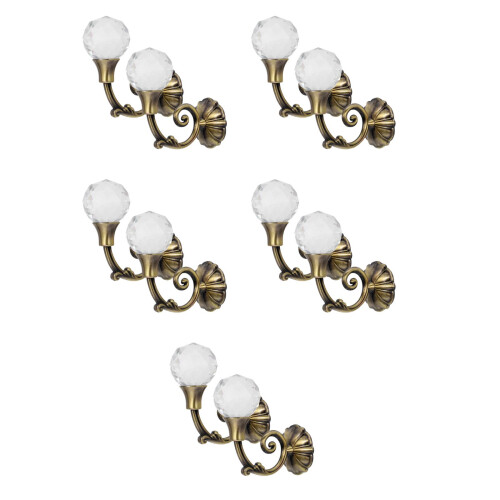 5Pcs Multi Color Curtain Tieback Holdbacks Metal Alloy Easy Install