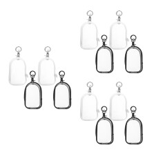 12Pcs Clear Doll High Transparency Plastic Display Bags Keychain Pouch