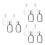 12Pcs Clear Doll High Transparency Plastic Display Bags Keychain Pouch 1