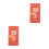 2Pcs Paper Red Envelopes Cartoon Style Secure Closure Wedding Gift 1