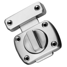 Silver Slide Bolt Door Lock Zinc Alloy for Bathroom Bedroom Use