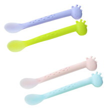 4Pcs Silicone Baby Feeding Spoons For Infant Training